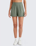 ShiftReady High-Rise Pleated Work Shorts 5''