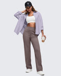 ShiftReady High Waist Hidden Zipper Pockets Dress Pants