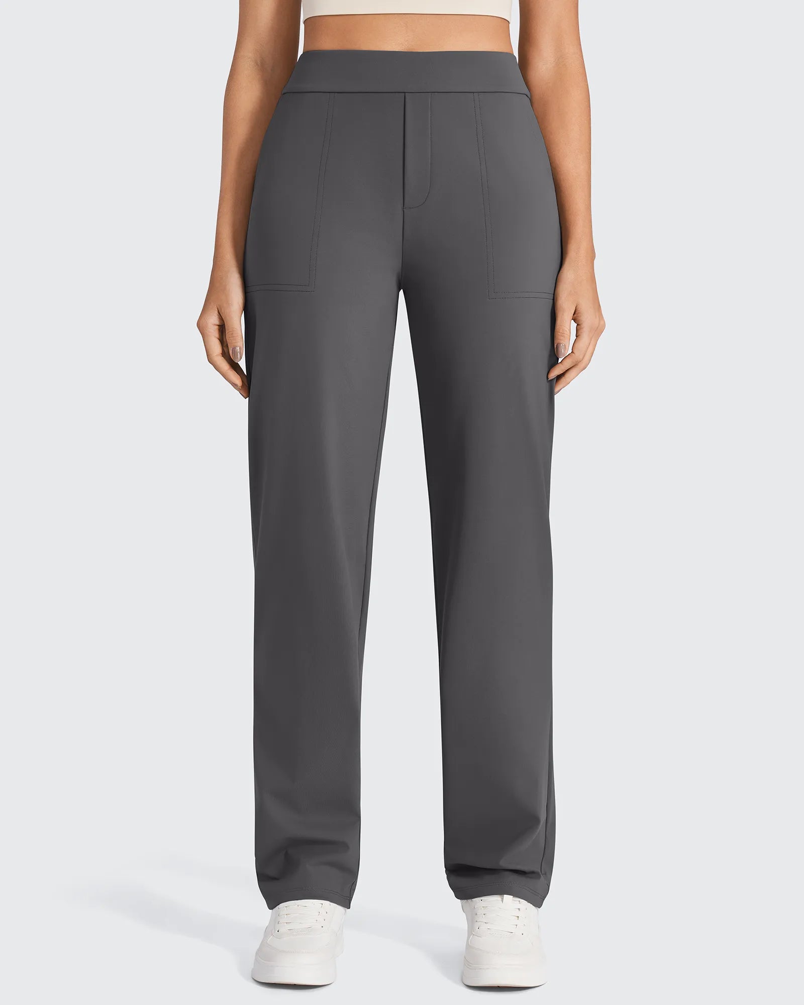 ShiftReady High-Waist Straight Dress Pants Petite
