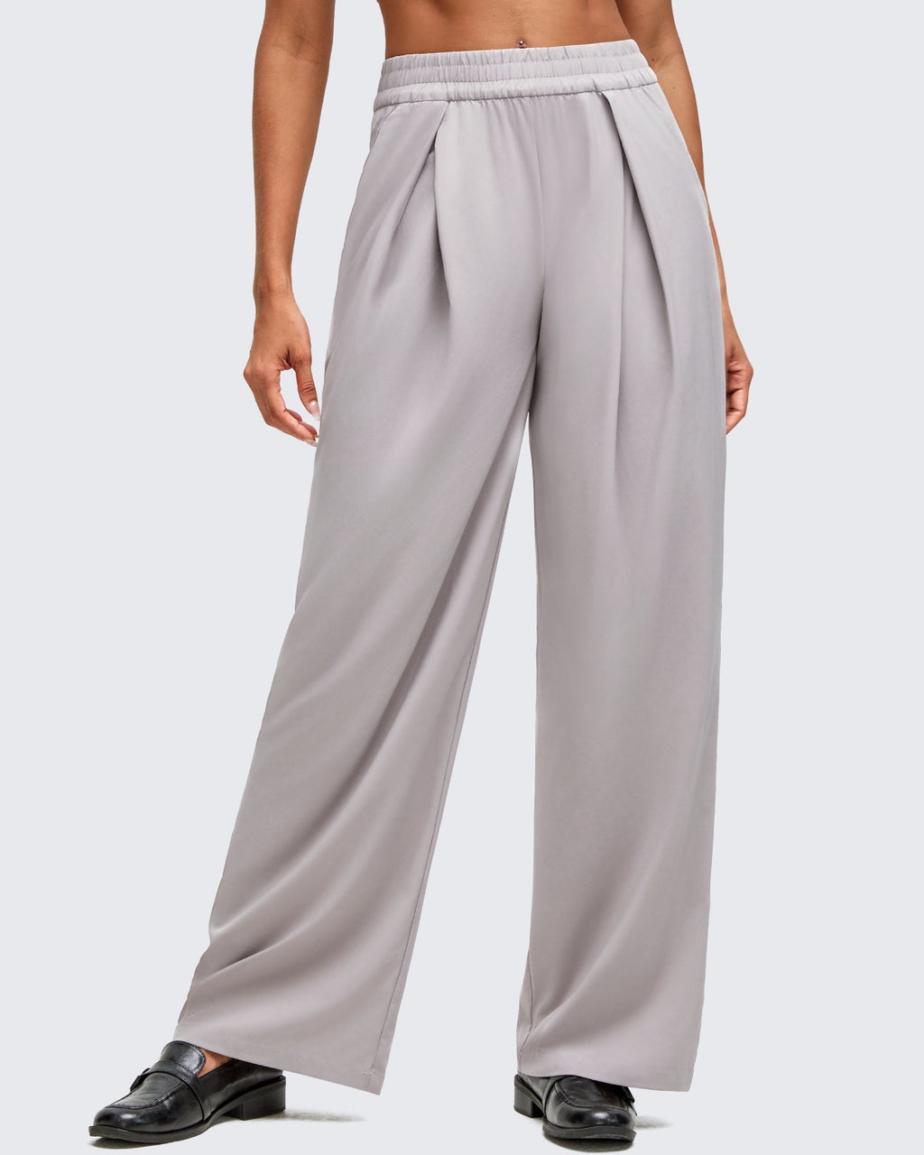 ShiftReady Lightweight Front Pleat Wide Leg Pants