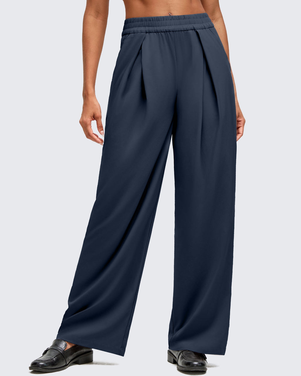 ShiftReady Lightweight Front Pleat Wide Leg Pants