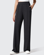 ShiftReady Pockets Elastic Band Wide Leg Work Pants