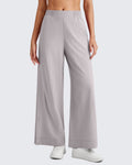 ShiftReady Side Slit High-Rise Wide Leg Ankle Pants