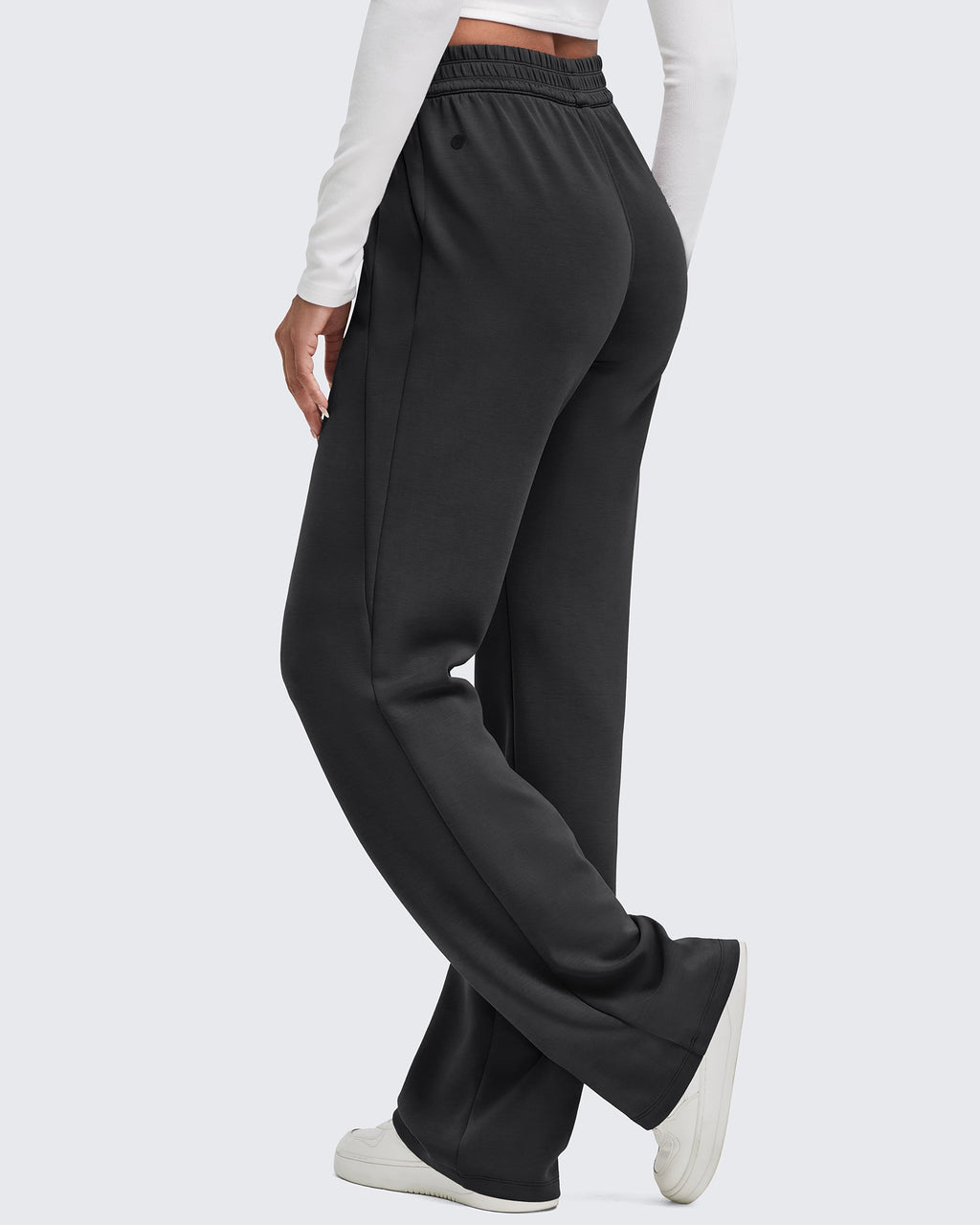 Smoofit Elastic-Waist Wide Leg Sweatpants Petite