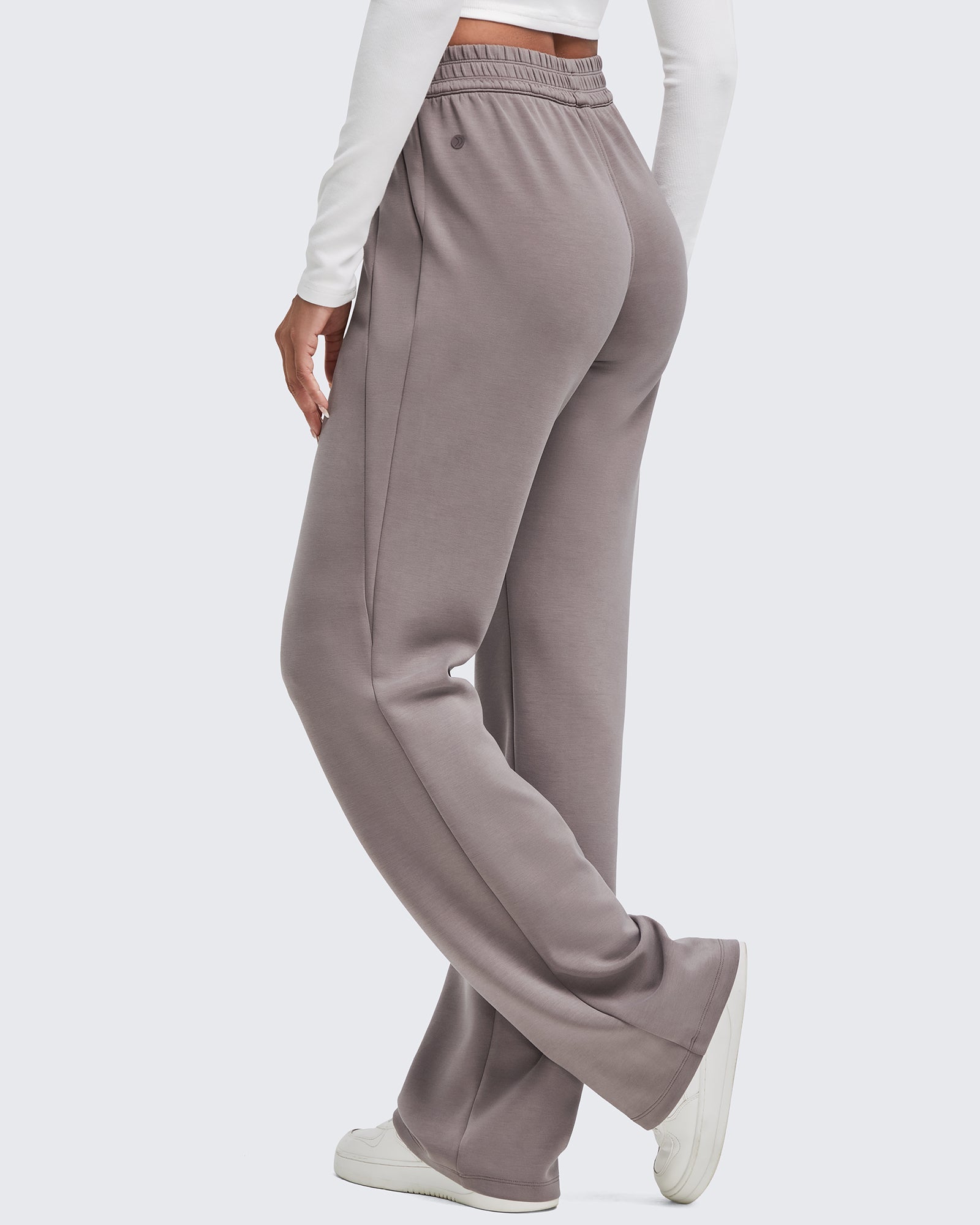 Smoofit Elastic-Waist Wide Leg Sweatpants Tall