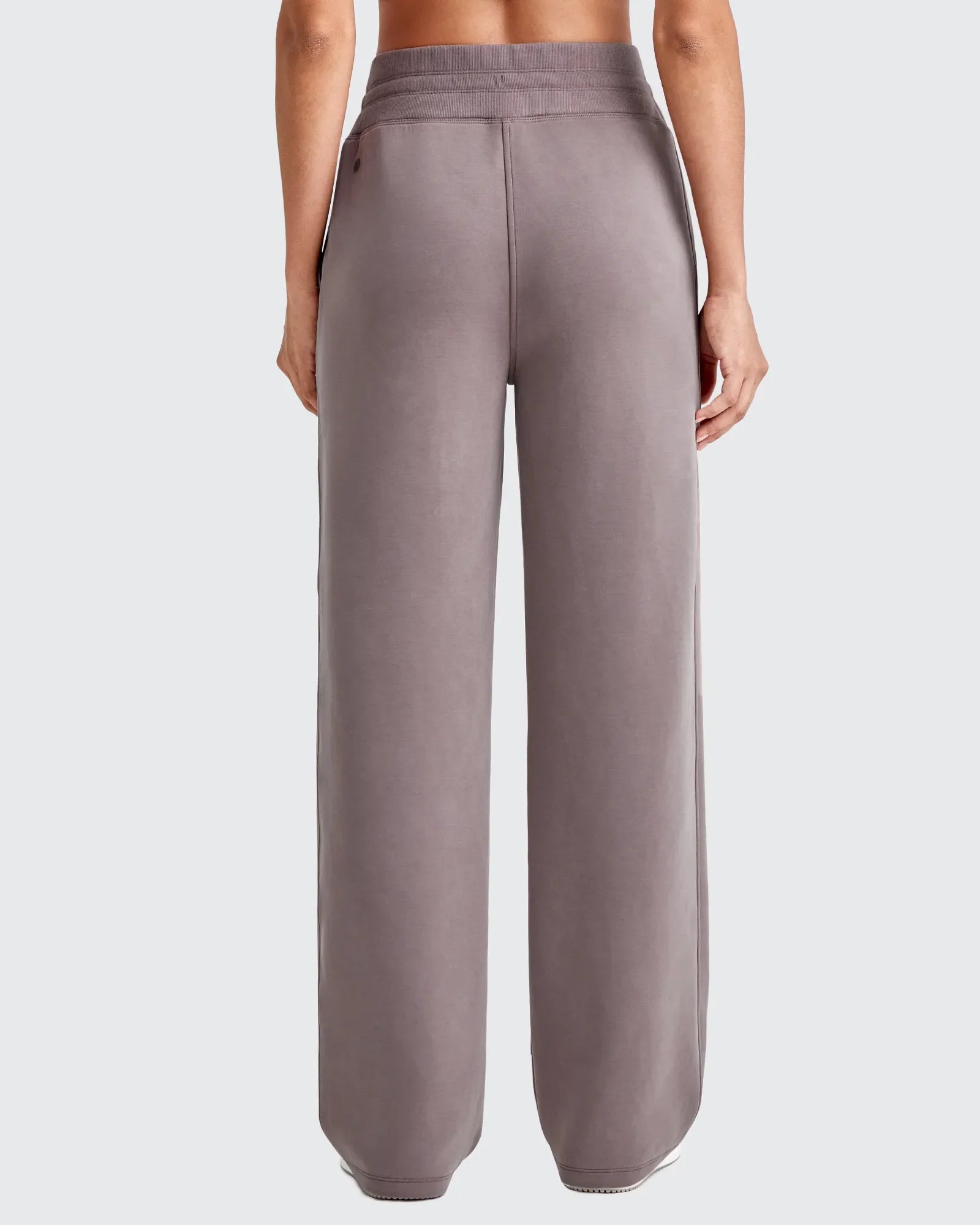 Smoofit Elastic Waistband Drawstring Wide Leg Sweatpants