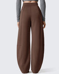 Smoofit Fleece Lined Baggy Barrel Wide Leg Sweatpants