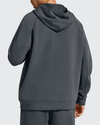 Smoofit Men's Fleece-Lined Pockets Hoodies Pullover Sweatshirts