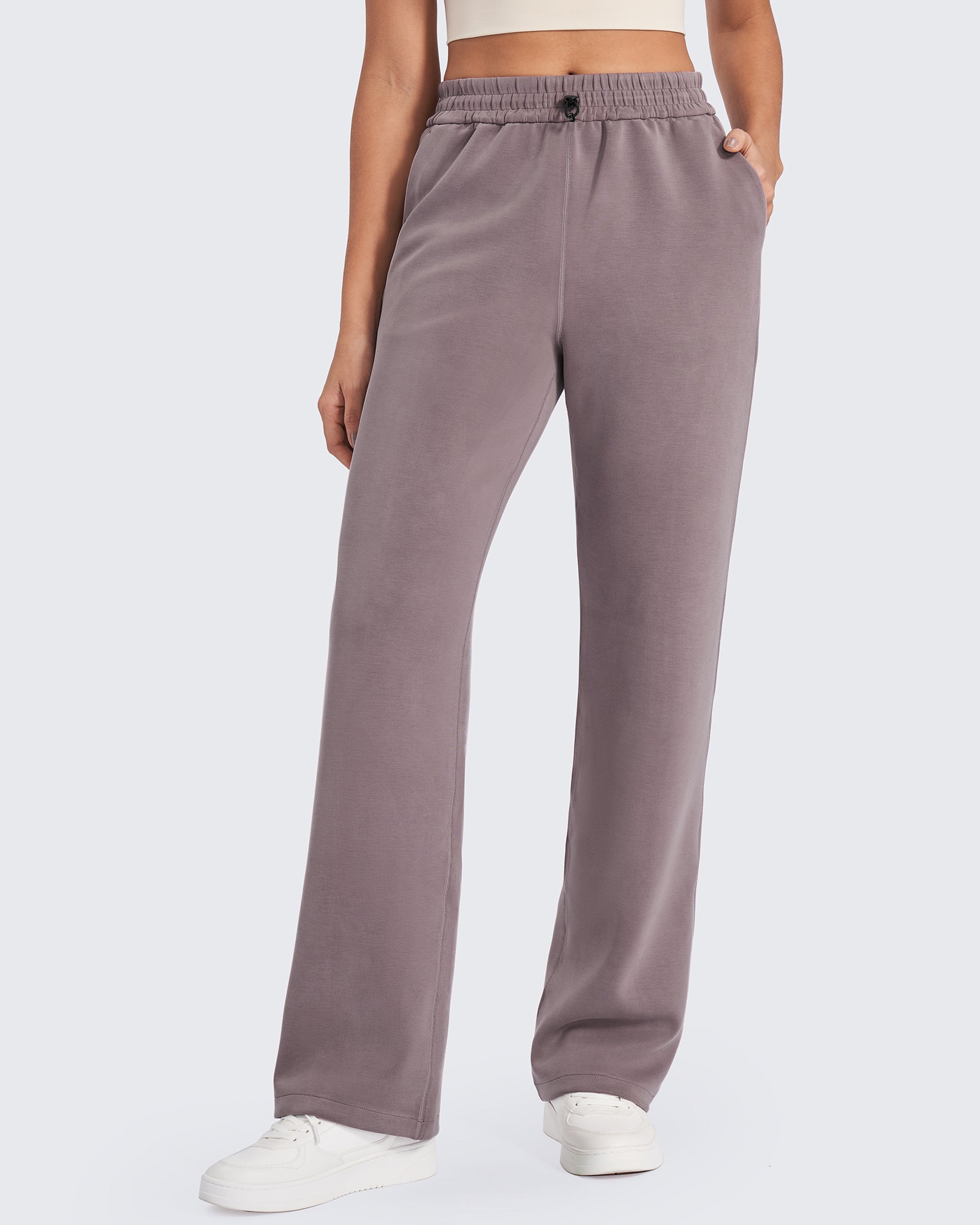 Smoofit Mid-Waist Wide Leg Sweatpants Petite