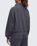 Smoofit Mock Neck Zip Up Pockets Jackets
