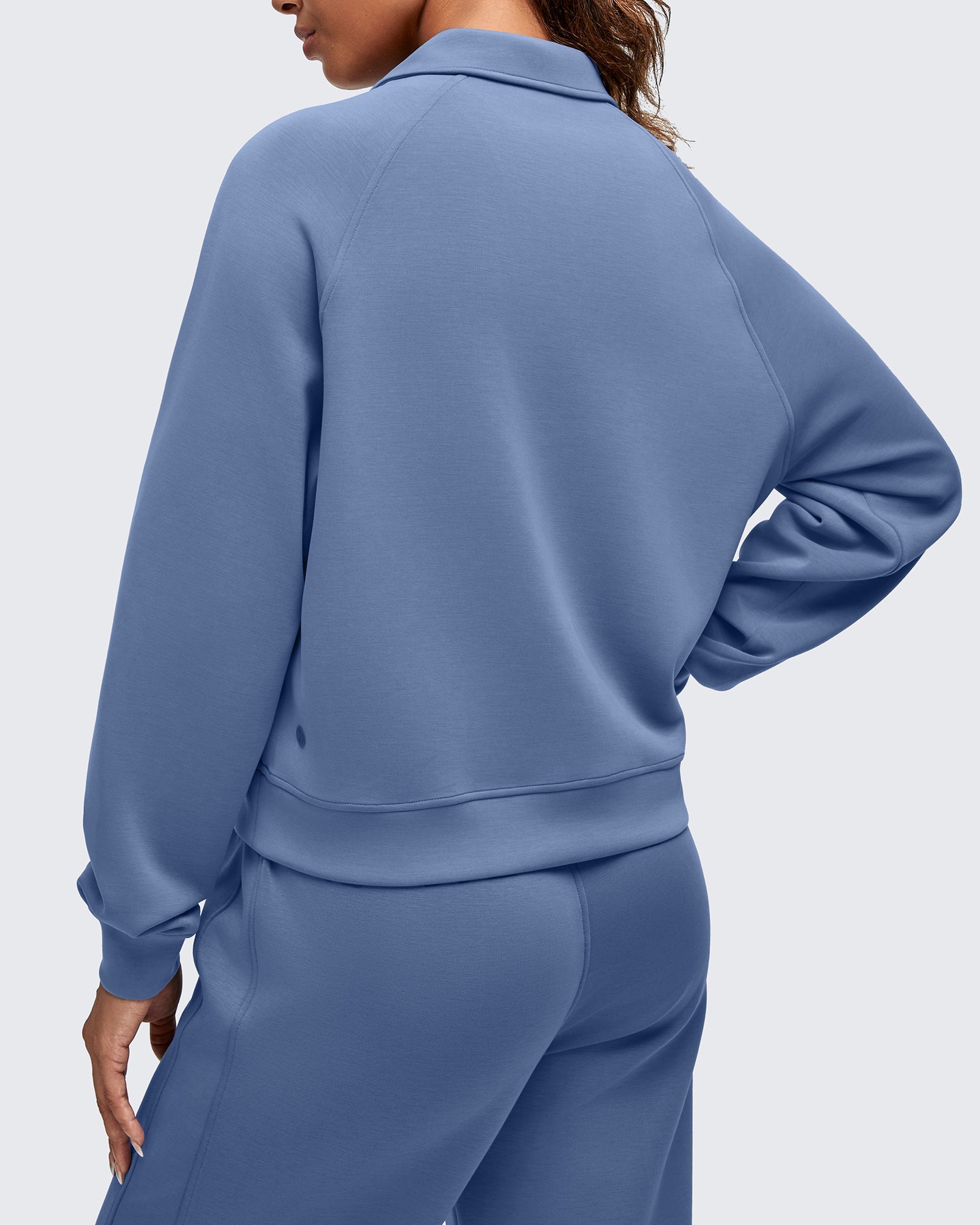 Smoofit Polo Pullover Button Up Sweatshirts