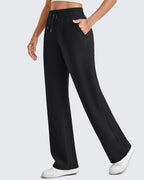 Smoofit Wide Leg Elastic Drawstring Sweatpants