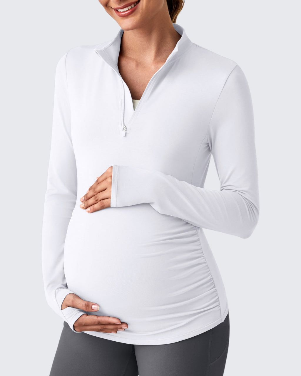 UPF 50+ Half Zip Sun Maternity Shirts