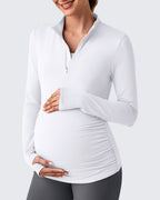 UPF 50+ Half Zip Sun Maternity Shirts