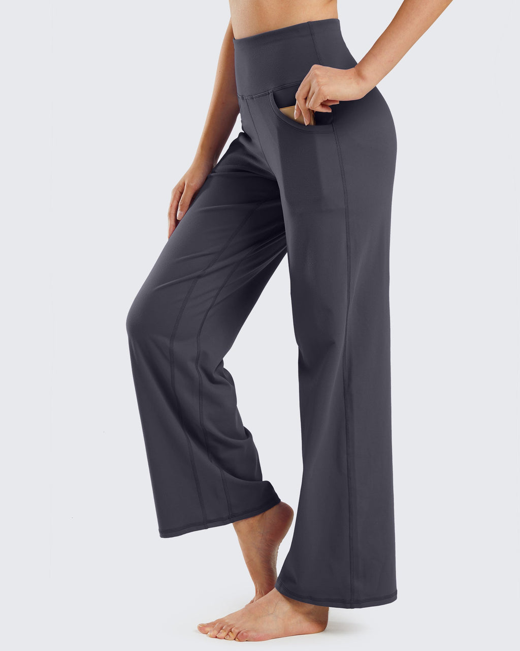 Wide Leg Pants Woman Yoga Pants with Pockets Tall