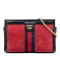 Small Suede Web Ophidia Chain Crossbody