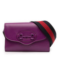 Mini Leather Horsebit 1955 Web Crossbody
