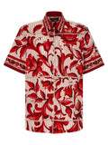 Dolce & Gabbana Maiolica Shirt — Red