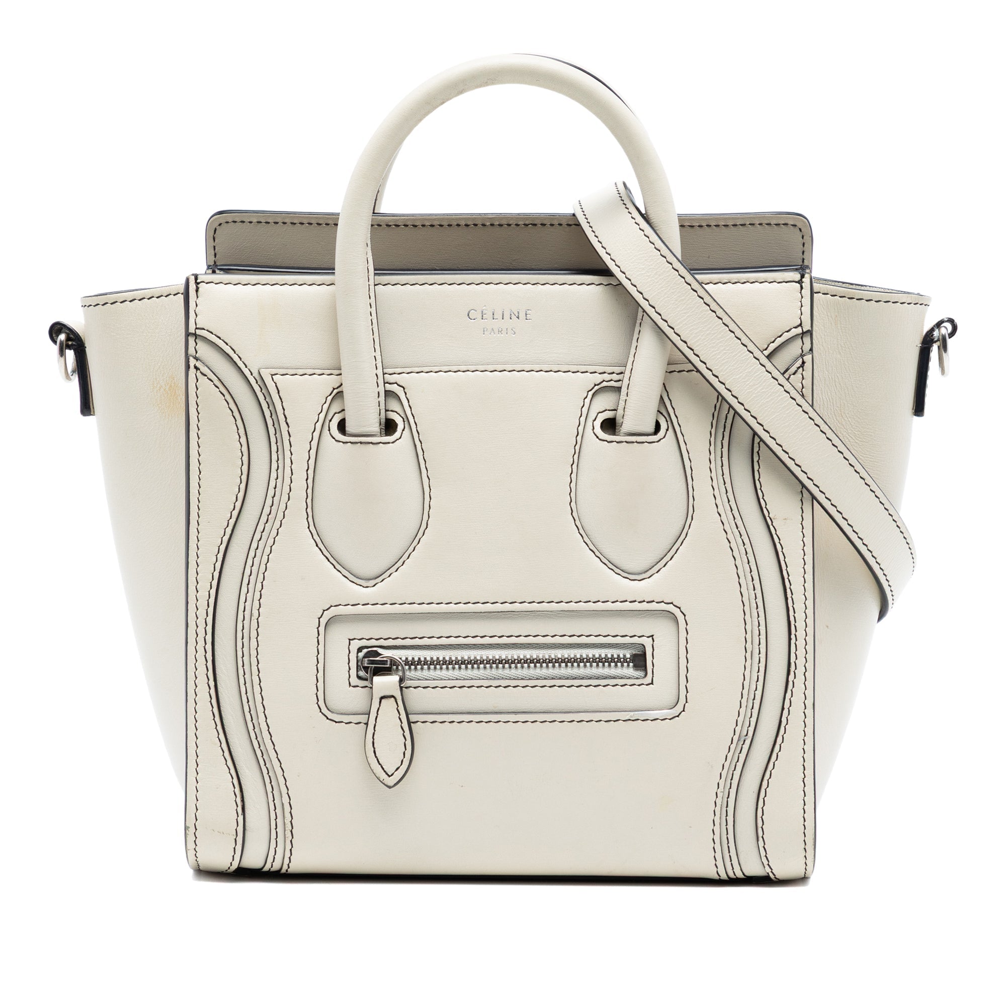 Nano Leather Luggage Tote