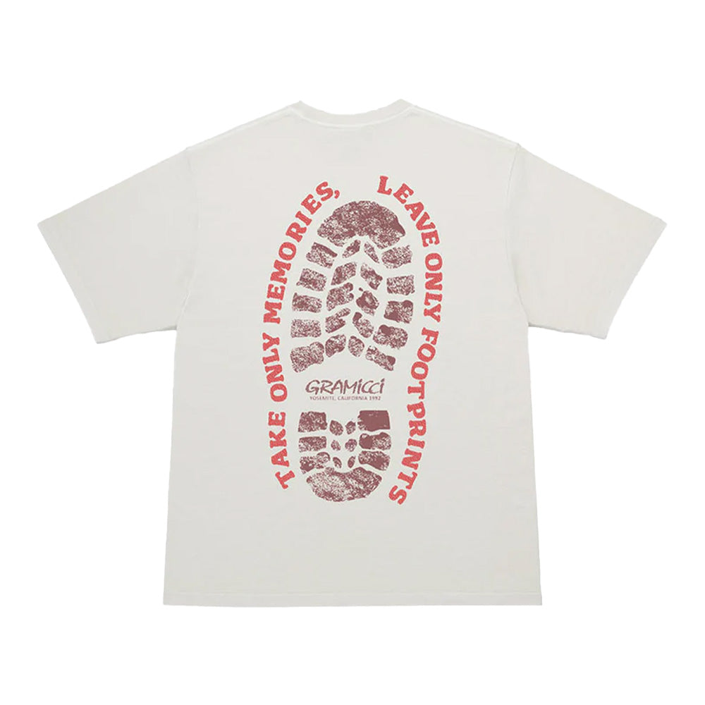 Gramicci Footprints Pigment Dyed SS Tee - Natural