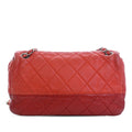 Medium Bicolor Lambskin and Calfskin CC Chain Flap