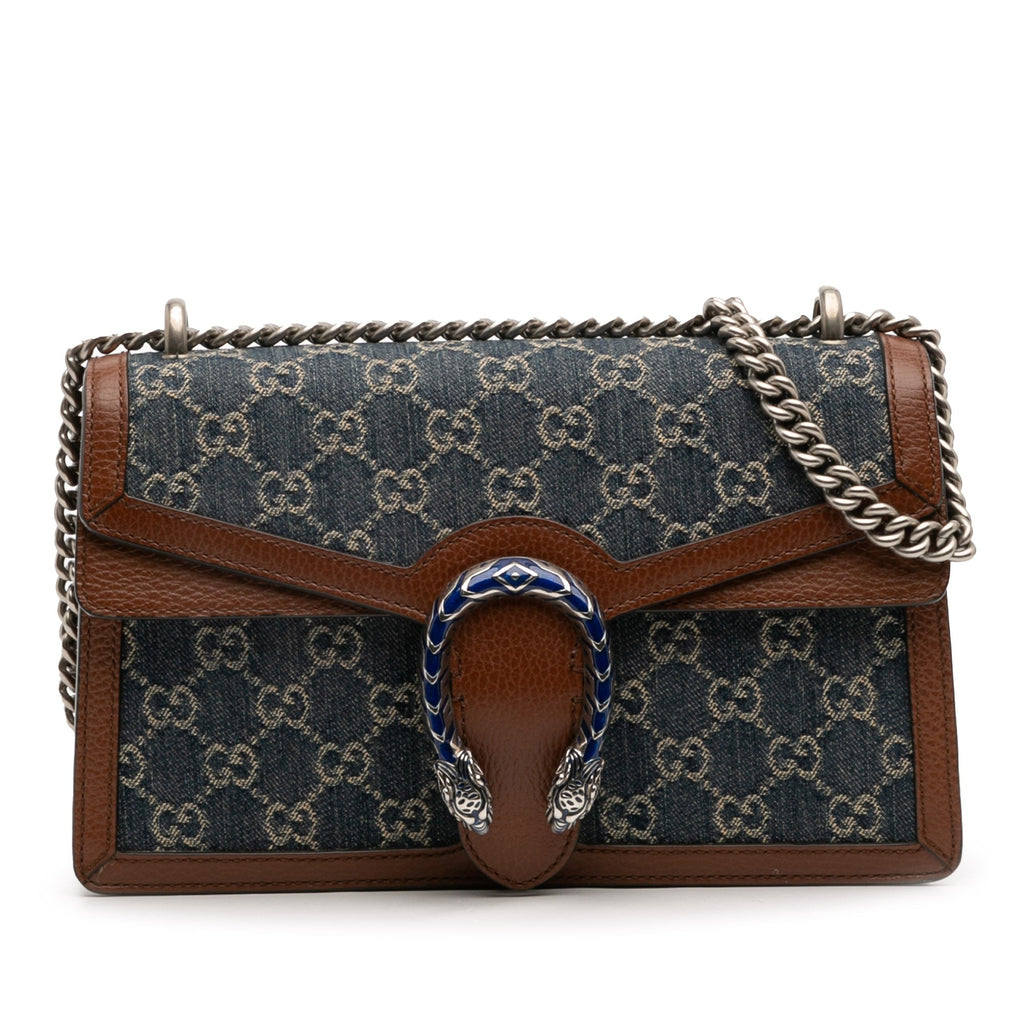 Medium GG Denim Dionysus Shoulder Bag