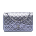 Jumbo Classic Metallic Lambskin Double Flap