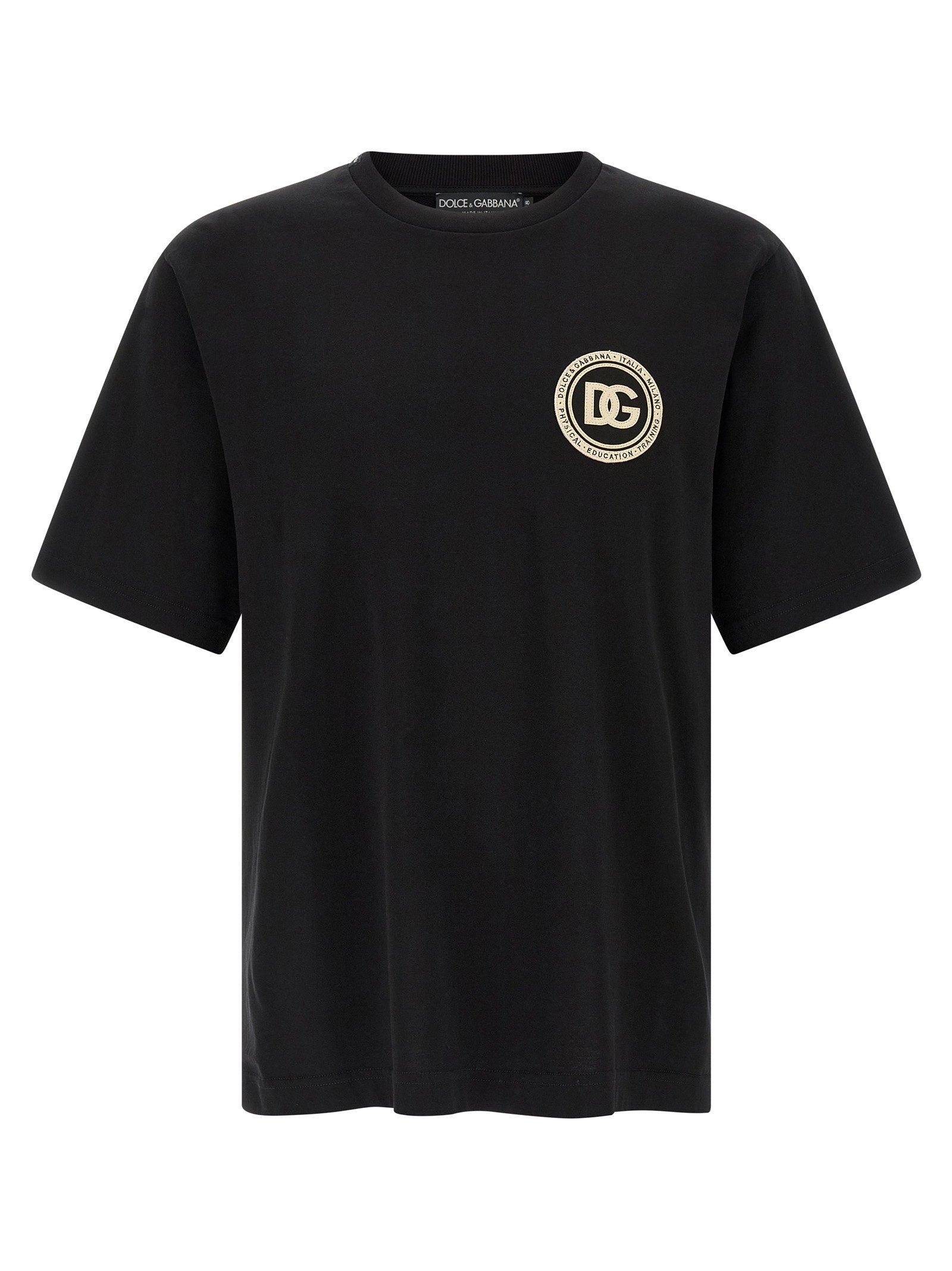 Dolce & Gabbana Logo-Patch T-shirt — Black