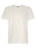 Dolce & Gabbana Openwork Logo T-shirt — White