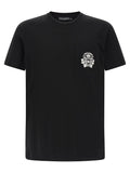 Dolce & Gabbana Logo-Embroidered T-shirt — Black