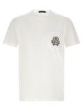 Dolce & Gabbana Logo-Embroidered Breast Pocket T-shirt — White