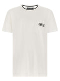 Dolce & Gabbana Logo-Patch Cotton Jersey T-shirt — White