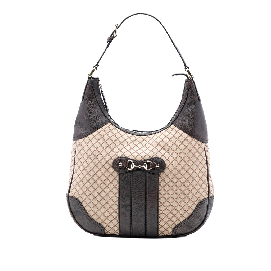 Diamante Canvas Catherine Shoulder Bag
