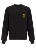 Dolce & Gabbana Heraldic Patch Sweatshirt — Black