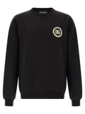 Dolce & Gabbana Logo-Patch Sweatshirt — Black