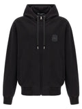 Dolce & Gabbana Embroidered Logo Crest Hoodie — Black