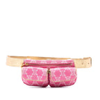 Macadam Denim Double Pocket Belt Bag
