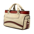 Tricolor Leather Boogie Handbag