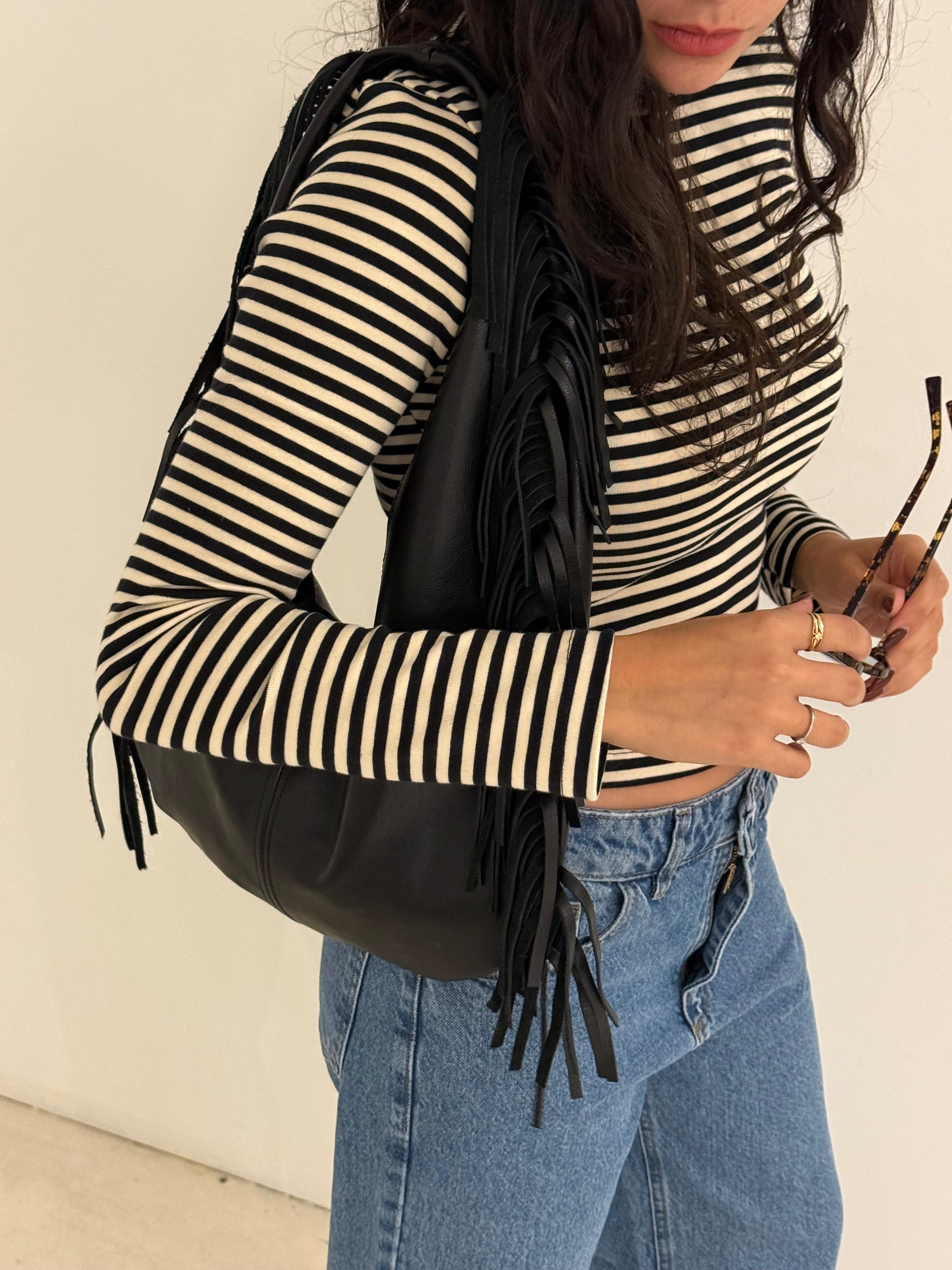 BOLSO GAIA TEXAS | NEGRO