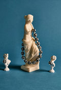 Gaia Necklace - Black Gingham