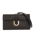 Grained Calfskin Gancini Crossbody
