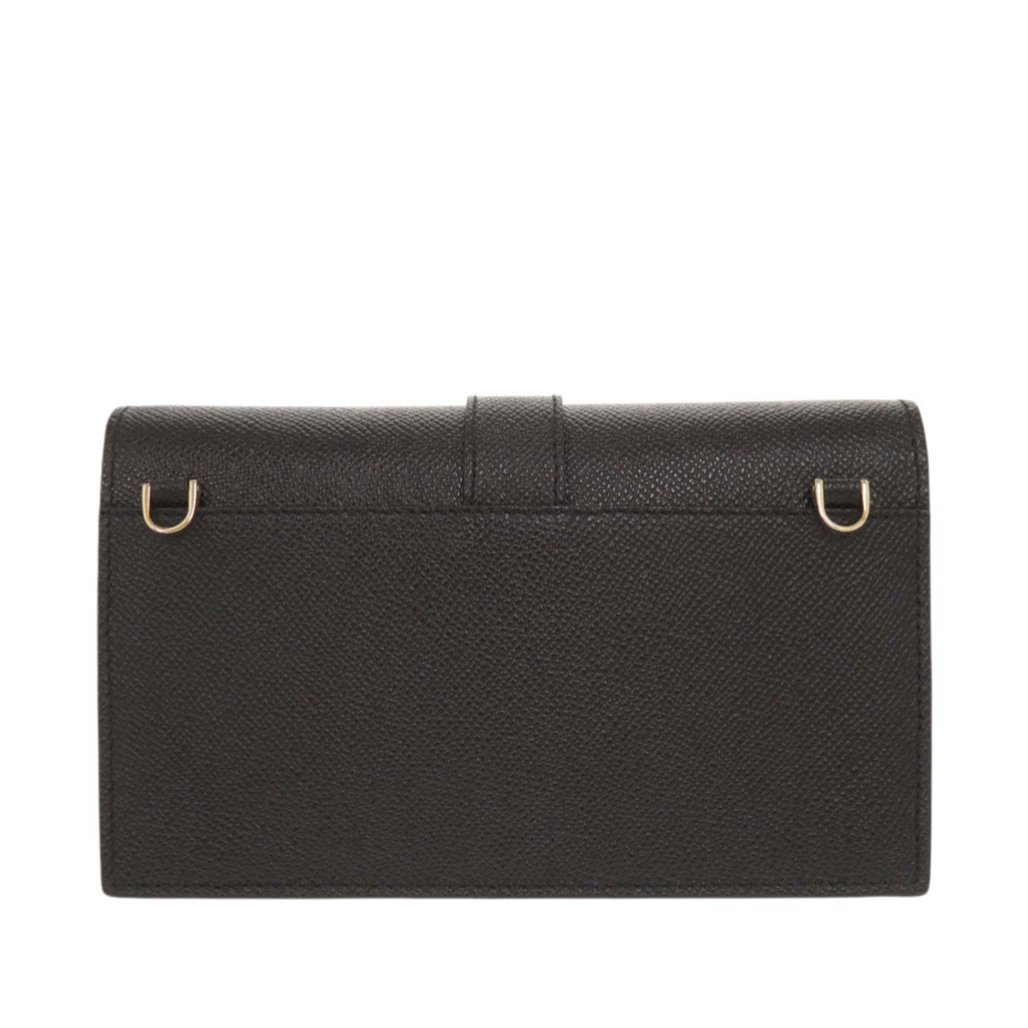 Grained Calfskin Gancini Crossbody