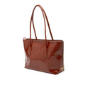Textured Patent St Grana Paglia Tote