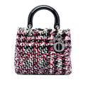 Medium Tweed Cannage Fringe Lady Dior