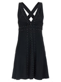 Giovanni Bedin Pearl-Embellished Dress — Black