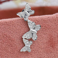 Butterfly  Cut Lab Grown Diamond Drop Earrings