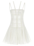 Giovanni Bedin Chantilly Lace Bustier Dress — white