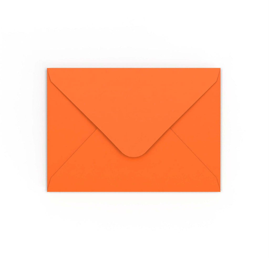 B6 Orange Gummed V-Flap Envelope (125 x 175 mm)