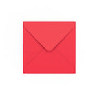 Bright Red Gummed V-Flap Envelope (130 x 130mm)