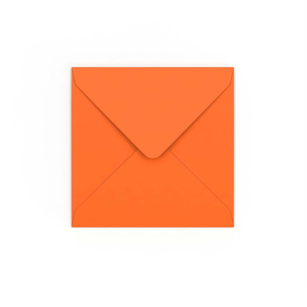 Orange Gummed V-Flap Envelope (130 x 130mm)